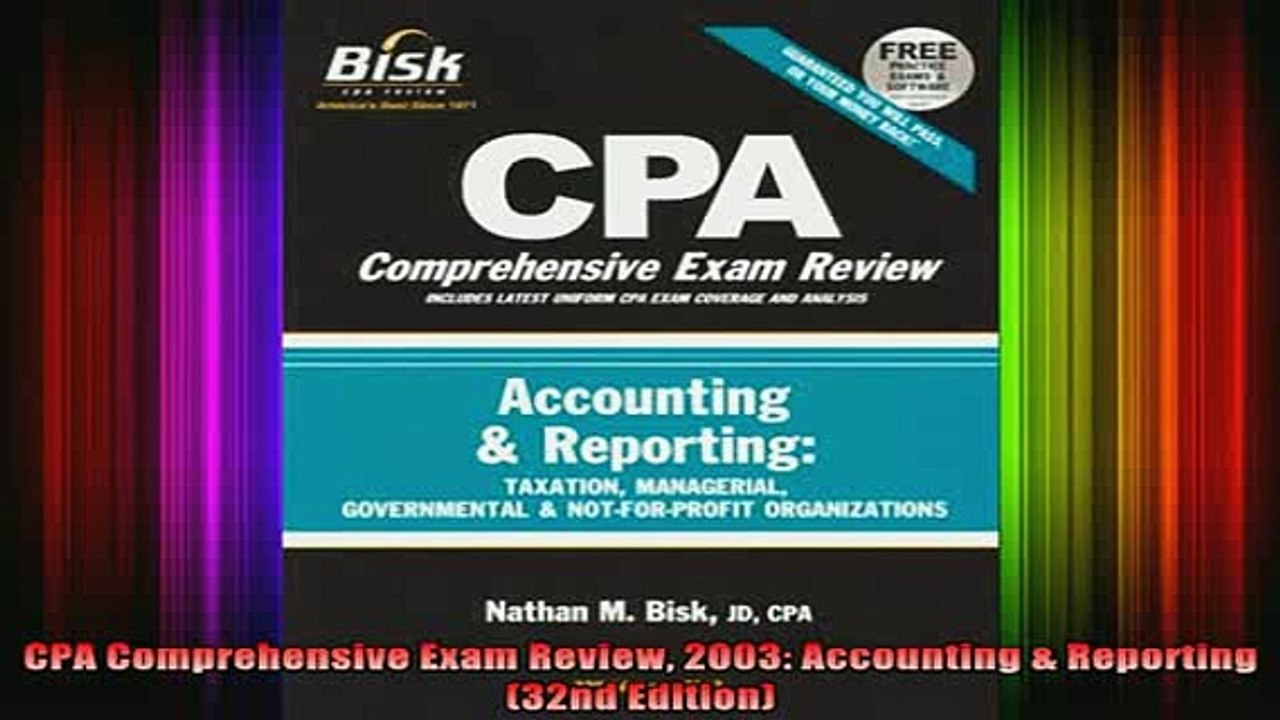 READ book  CPA Comprehensive Exam Review 2003 Accounting  Reporting 32nd Edition Full EBook