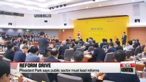 President Park says public sector must lead reforms