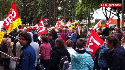 Lannion 200 manifestants défilent contre la Loi Travail (Le Télégramme)