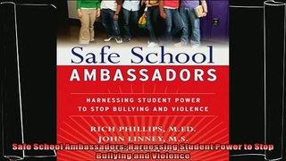 favorite   Safe School Ambassadors Harnessing Student Power to Stop Bullying and Violence