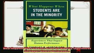 read now  What Happens When Students Are in the Minority Experiences that Impact Human Performance