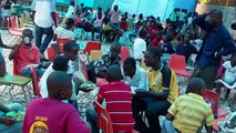 Food distribution to the orphans of Delmas 19 community by Nouvelle Eglise de Dieu de Delmas 19