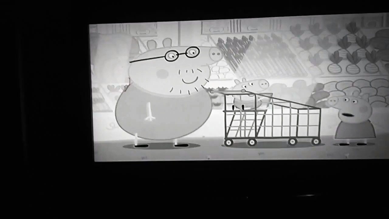 Peppa pig shopping blanco y negro