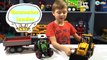 BRUDER TOYS. Video for children. Tractor Trailer & Excavator Loader - unboxing toys trucks