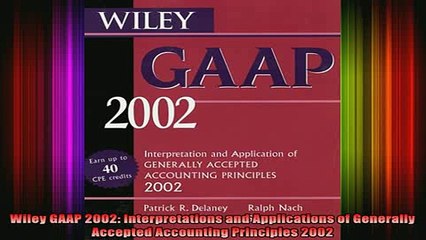 READ book  Wiley GAAP 2002 Interpretations and Applications of Generally Accepted Accounting Full EBook