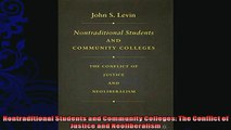 favorite   Nontraditional Students and Community Colleges The Conflict of Justice and Neoliberalism