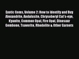 Download Exotic Gems Volume 2: How to Identify and Buy Alexandrite Andalusite Chrysoberyl Cat's-eye