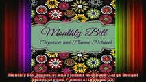DOWNLOAD FREE Ebooks  Monthly Bill Organizer and Planner Notebook Large Budget Organizers and Planners Volume Full EBook