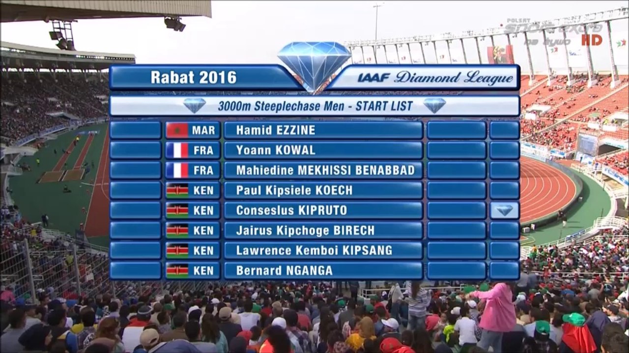 3000m steeple H - meeting DL Rabat, 22 mai 2016