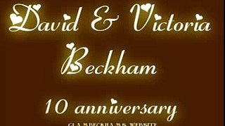 David Victoria Beckham 10 aniversario/anniversary