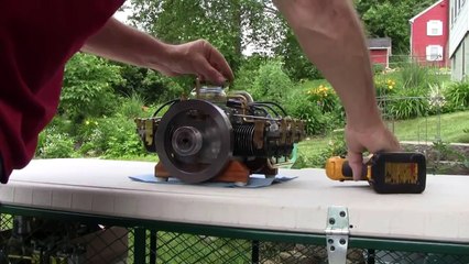 Miniature 6 cylinder boxer engine