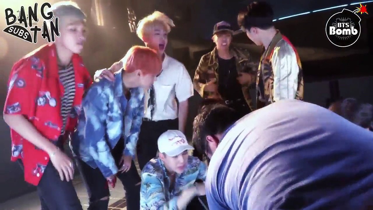 [ENG] 160614 BOMB: 'FIRE' MV Shooting - Free gesture Time