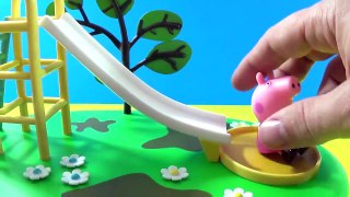 Unboxing Peppa Pig * Slide Playground Playset * Toy Collectable Figures