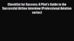 Download Checklist for Success: A Pilot's Guide to the Successful Airline Interview (Professional