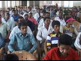 Gir Somnath Labourer conference cheque distribution by Jasabhai Barad