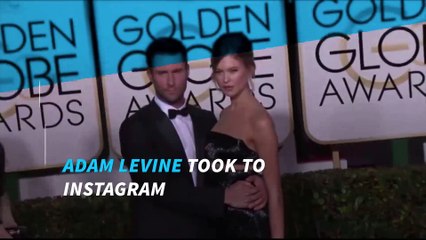 Adam Levine Posted A Topless Pic Of His Pregnant Wife Behati Prinsloo