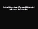 [Download] Natural Attenuation of Fuels and Chlorinated Solvents in the Subsurface Ebook PDF