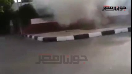 العناية الالهية تنقذ مديرية أمن الوادى الجديد والسياحة من حريق هائل