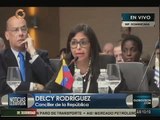 Delcy Rodríguez: Venezuela pide que se discuta el comportamiento de Almagro en la OEA