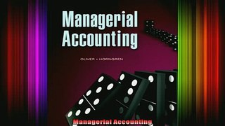 READ book  Managerial Accounting Full Free