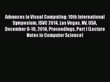 [PDF] Advances in Visual Computing: 10th International Symposium ISVC 2014 Las Vegas NV USA