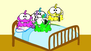 Five little Om Noms jumping on bed Cut the Rope Peppa Pig Doctor new episode Parody
