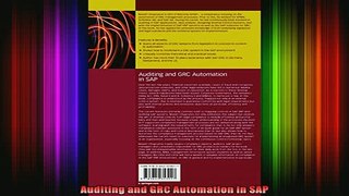READ book  Auditing and GRC Automation in SAP Full Free