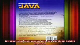 DOWNLOAD FREE Ebooks  Introduction to Programming with Java A Problem Solving Approach Full Free