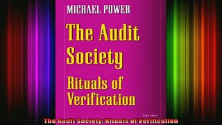 Free Full PDF Downlaod  The Audit Society Rituals of Verification Full Free