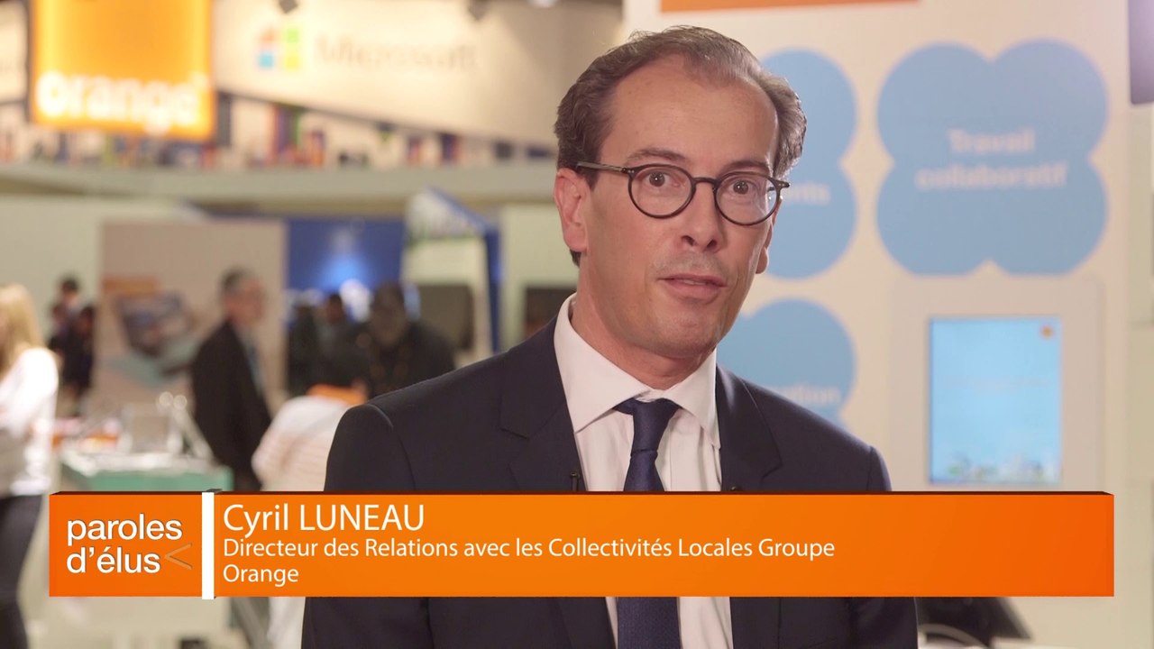 Bilan du SMCL 2016 sur le stand Orange par Cyril Luneau, Directeur des Relations avec les Collectivités Locales Groupe