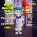 very funny talking Tom cat propose Angela with English Punjabi style but fail HD