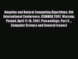 [PDF] Adaptive and Natural Computing Algorithms: 8th International Conference ICANNGA 2007