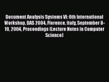 [PDF] Document Analysis Systems VI: 6th International Workshop DAS 2004 Florence Italy September
