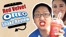 Burger King BK Red Velvet Oreo Milk Shake Review  |  HellthyJunkFood