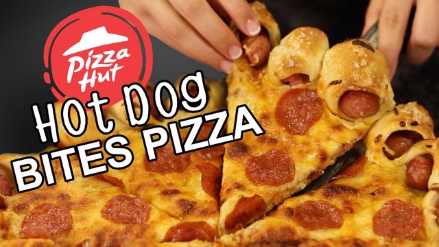 Pizza Hut Hot Dog Bites Crust Recipe Remake | HellthyJunkFood