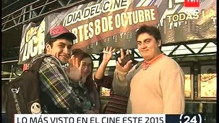 EL CINE LLEVO 26 MILLONES DE ESPECTADORES A LAS SALAS EN CHILE DURANTE 2015 24 HORAS TVN 12 04 2016