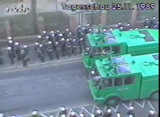 Anarchist Riots in the University Town of Goettingen/West Germany in the Autumn of 1989