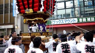 平成２２年　貝塚宮太鼓台祭り　本宮　近木町　午後運行ラスト