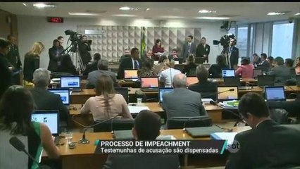 Comissão do impeachment dispensa testemunhas de acusação