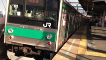埼京線205系　武蔵浦和駅3番線発車(ハエ28編成)