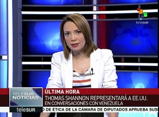 Thomas Shannon representará a EE.UU. en conversaciones con Venezuela