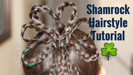 Shamrock Hairstyle on Curly Biracial Hair