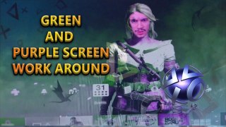 How To Fix Playstation 4 Purple and Green Screen Display | Work Around