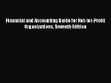 [PDF] Financial and Accounting Guide for Not-for-Profit Organizations Seventh Edition Read