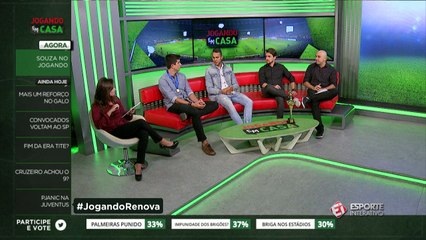 Souza fala sobre qual foi seu melhor momento em um clube brasileiro