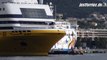 Departure of ferry MEGA SMERALDA in Bastia (Corsica Sardinia Ferries)