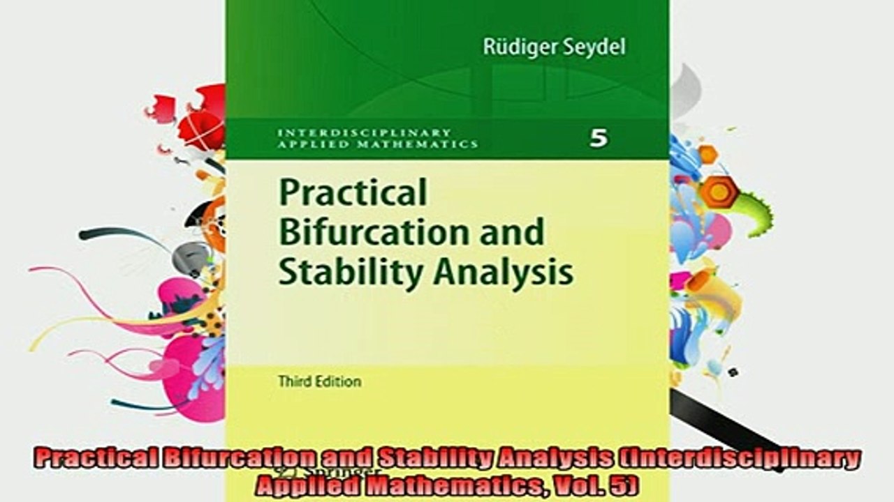 EBOOK ONLINE  Practical Bifurcation and Stability Analysis Interdisciplinary Applied Mathematics Vol READ ONLINE
