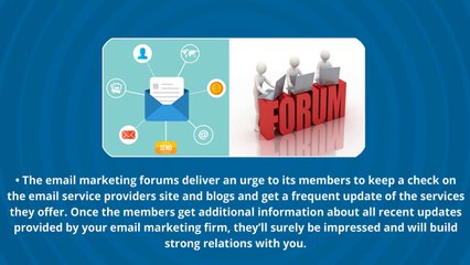 Advantages Of Email Marketing Forums
