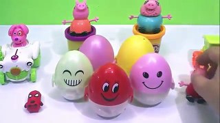 SURPRISE EGGS 2016 With Peppa Pig Español Car Toys Spiderman funny for Kids