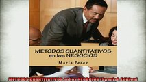 FREE PDF  METODOS CUANTITATIVOS en los NEGOCIOS Spanish Edition  BOOK ONLINE